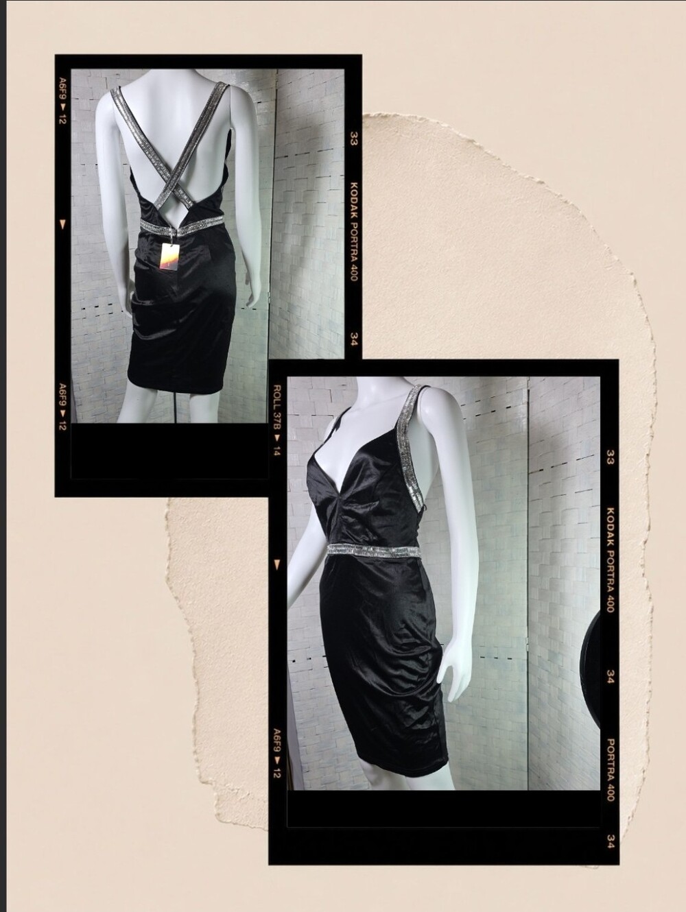 A.Peach Cocktail Dress